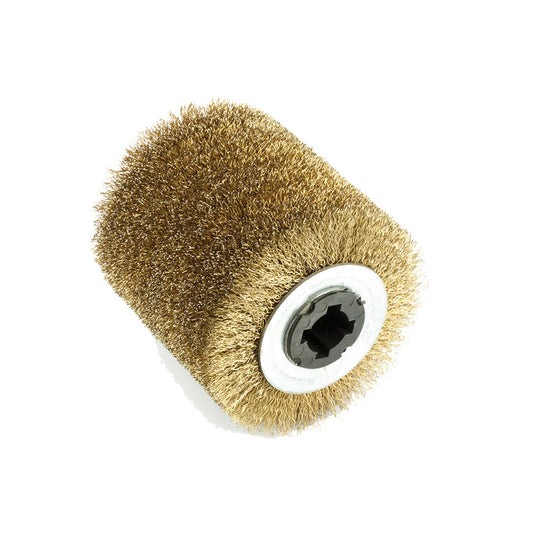 Cylindrical Steel Wire Brush with Holes Industrial DIY Polishing and Cleaning Brush Bristle PP PET Material Stainless Steel